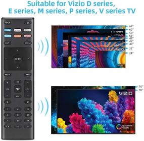 img 2 attached to UNOCAR Remote Control for Vizio Smart TV XRT-136 and Vizio Smart TV Quantum 4K UHD HDTV SmartCast - Compatible with Vizio D E M P V Series LED LCD TVs - Works with 24-75 inch TV models including Netflix, Vudu, Amazon