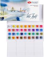 🎨 white nights watercolour night artists set: 36 whole pans in plastic box, 1/2700 - ideal for nighttime artistry logo