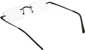 img 2 attached to 3-Pack of Anti-Glare Blue Light Blocking Rimless Computer Reading Glasses - Frameless Lightweight Eyeglasses with Filters