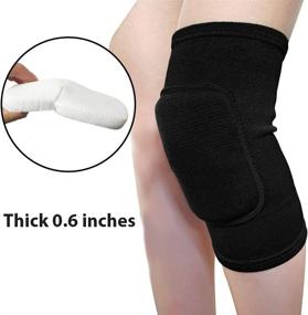 img 1 attached to 🩰 Top-Rated Soft Knee Pads for Dancers: Ideal for Athletic Activities, Volleyball, Dance, Yoga, Football, Tennis, Skating, Workout, and Climbing!