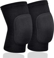 🩰 top-rated soft knee pads for dancers: ideal for athletic activities, volleyball, dance, yoga, football, tennis, skating, workout, and climbing! logo