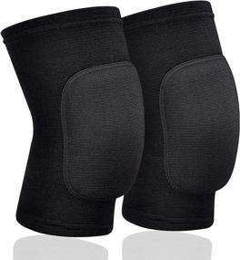 img 4 attached to 🩰 Top-Rated Soft Knee Pads for Dancers: Ideal for Athletic Activities, Volleyball, Dance, Yoga, Football, Tennis, Skating, Workout, and Climbing!