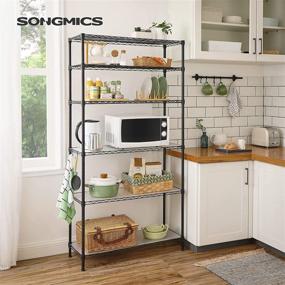 img 3 attached to SONGMICS Shelving Kitchen Adjustable ULGR096B01