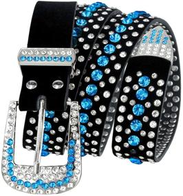 img 3 attached to 💎 Sparkling Rhinestone Cowgirl Belt: Elegant Western Crystal Women's Accessories