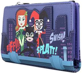 img 3 attached to Stylish Loungefly DC Comics Gotham City Sirens Flap Wallet – High-Quality Faux Leather Design