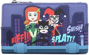 img 4 attached to Stylish Loungefly DC Comics Gotham City Sirens Flap Wallet – High-Quality Faux Leather Design