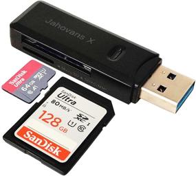img 4 attached to 🖥️ Универсальный USB 3.0 считыватель SD-карт для ПК, ноутбука, Mac, Windows, Linux, Chrome - поддерживает SDXC, SDHC, Micro SD, карты UHS-I (Черный).