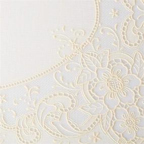 img 1 attached to Versatile Beige Vinyl Placemats: 12X18 Inches for Stylish Dining Décor