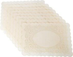 img 3 attached to Versatile Beige Vinyl Placemats: 12X18 Inches for Stylish Dining Décor