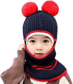 img 4 attached to 🧥 Warm & Cozy: ROSEBEAR Winter Earflap Windproof Fleece Girls' Accessories