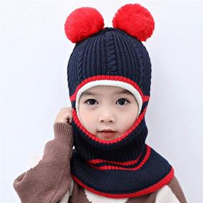 img 2 attached to 🧥 Warm & Cozy: ROSEBEAR Winter Earflap Windproof Fleece Girls' Accessories