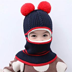 img 1 attached to 🧥 Warm & Cozy: ROSEBEAR Winter Earflap Windproof Fleece Girls' Accessories