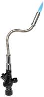 ivation propane torch with flexible neck tube - heavy-duty trigger start, gas powered blow torch head with push ignition, adjustable flame, high temperatures up to 2075°f, compatible with cga600 handle tanks logo
