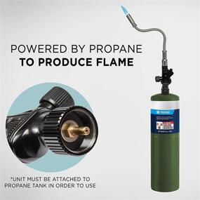 img 2 attached to Ivation Propane Torch with Flexible Neck Tube - Heavy-Duty Trigger Start, Gas Powered Blow Torch Head with Push Ignition, Adjustable Flame, High Temperatures Up to 2075°F, Compatible with CGA600 Handle Tanks