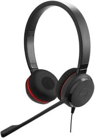 img 2 attached to Jabra Evolve 20 SE UC Stereo Headset with Passive Noise Cancellation - Unified Communications Headphones for VoIP Softphone – USB-A Cable with Controller (Black)