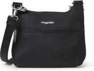 baggallini anti theft charter crossbody black logo