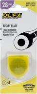 olfa rotary blade refills 28mm 5/pkg - stay sharp with high-quality replacement blades logo