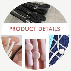 img 2 attached to 🧵 Flexible and Adjustable Earloop Supplies for Sewing Notions & Supplies: Elastic Stretchy Sewing Essentials