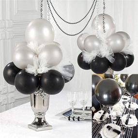 img 1 attached to 🎈 12-Inch Black Latex Balloons - Pack of 100