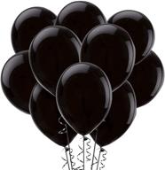 🎈 12-inch black latex balloons - pack of 100 logo