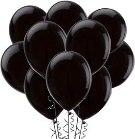 img 2 attached to 🎈 12-Inch Black Latex Balloons - Pack of 100