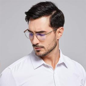 img 3 attached to Enhance Comfort and Protect Your Eyes with Zéro D Square Blue Light Blocking Glasses - Perfect Computer Eyeglasses for Men and Women!