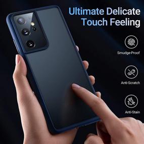 img 1 attached to 📱 TORRAS Shockproof Samsung Galaxy S21 Ultra Case 6.8 Inch - Military Grade Drop Tested - Translucent Navy Blue - Slim 5G Phone Case