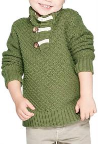 img 3 attached to 👕 Makkrom Boys' Turtleneck Pullover Sweaters: Comfortable and Stylish Clothing for All-Day Comfort