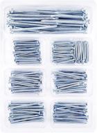 hongway 200pcs hardware nail assortment kit: picture hanging, common, finishing, small, brad, galvanized, wood nails - 5 sizes, max length 2 inches logo