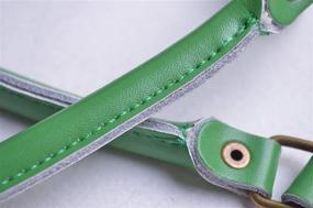 img 1 attached to 👜 19 Inch Cowhide Leather Purse Straps - Genuine Leather Handles for Purses – Quality Soft Cow Leather Straps – Ideal Purse Making Supplies in Green