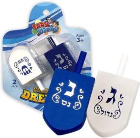 img 3 attached to 🕎 Izzy Dizzy Hanukkah Dreidels - Dreidel Toys for Babies and Toddlers