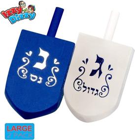 img 2 attached to 🕎 Izzy Dizzy Hanukkah Dreidels - Dreidel Toys for Babies and Toddlers