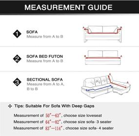 img 2 attached to HOOBUY Printed Sofa Cover: Stylish Stretch Couch Slipcovers for 3 Cushion Couch with Bonus Pillow Cases (3 Seater/Large 2 Seater)