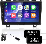 🚗 enhanced carplay car stereo for honda crv 2008-2011, double din 2.5d ips touch screen android 9.1 car radio with gps/wifi/bluetooth/fm/mirror link, 9 inch in dash head unit and backup camera included (1+16g) logo