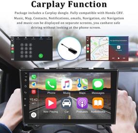 img 3 attached to 🚗 Enhanced CarPlay Car Stereo for Honda CRV 2008-2011, Double Din 2.5D IPS Touch Screen Android 9.1 Car Radio with GPS/WiFi/Bluetooth/FM/Mirror Link, 9 inch in Dash Head Unit and Backup Camera Included (1+16G)