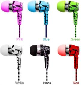 img 1 attached to Design Nylon Braided Crack Earphone Cloth Rope Earpieces Stereo Bass MP3 Music Headset With Microphone For Cellphone MP3 MP4 (Blue)