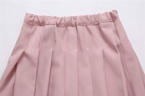 img 2 attached to 👗 Trendy Tremour School Uniform Pleated Scooter for Stylish Girls' Clothing