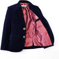 🧥 winter jacket: royal velvet blazer for boys' clothing, suits & sport coats logo