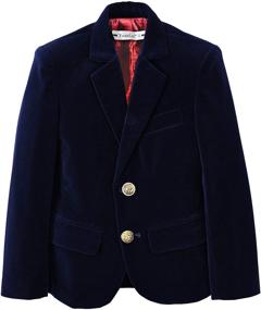 img 2 attached to 🧥 Winter Jacket: Royal Velvet Blazer for Boys' Clothing, Suits & Sport Coats