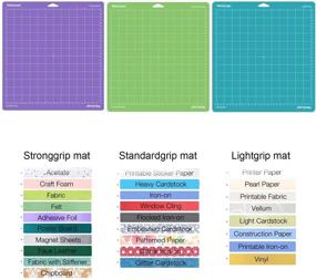 img 2 attached to 🔪 Versatile and Durable WORKLION Cutting Mat 12x12 for Cricut: Ideal for Sewing, Quilting, and Crafts - Complete Cutting Mat Set (Variety)