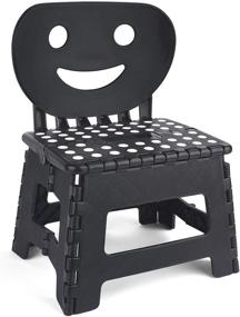 img 4 attached to 🪜 ACSTEP Folding Step Stool with Smile Back Support for Kids - 9-Inch Height for Toddler Toilet Training & Mommy Helper - Enhancing SEO