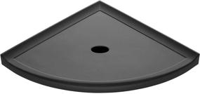 img 3 attached to 🚿 Questech 10-Inch Corner Bathroom Shelf - Graphite Black Wall-Mounted Shower Storage Shelf Ideal for New Construction, Metro Design
