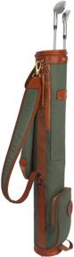 img 2 attached to 🏌️ Vintage Canvas and Leather Golf Club Carry Bags Travel Case by TOURBON