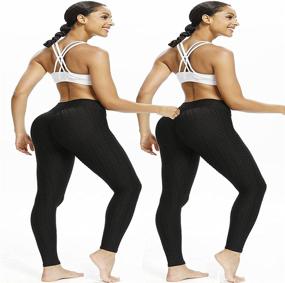 img 2 attached to 🍑 Penates Scrunch Butt Leggings: Lift, Tone, and Control in High-Waist Anti-Cellulite Yoga Pants for Women