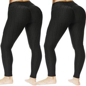 img 4 attached to 🍑 Penates Scrunch Butt Leggings: Lift, Tone, and Control in High-Waist Anti-Cellulite Yoga Pants for Women