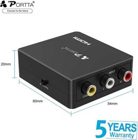 img 3 attached to 📺 Portta PETCH Mini TV/PC/PS3/DVD Converter | Mini AV/CVBS Composite to HDMI PAL NTSC Scaler | 1080P Resolution