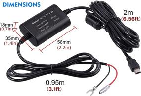 img 2 attached to 🔌 Justech 10ft Hard Wire Kit: Effortless Dash Cam Integration with Mini/Micro/Micro2 Fuse for 12V-24V to 5V Power Conversion