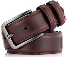 img 2 attached to Mens Belt Autolock Genuine Leather