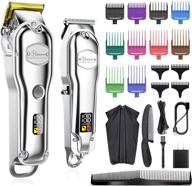 hatteker hair clipper for men - ipx7 waterproof cordless barber clipper kit with t-blade trimmer, beard trimmer, and kids clipper - professional usb rechargeable logo