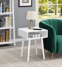 img 1 attached to Napa End Table, White - Convenient Design by Concepts